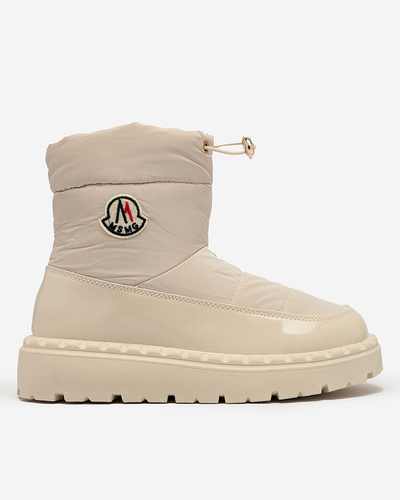 Royalfashion Dámske snehulky v krémovej farbe Ireda