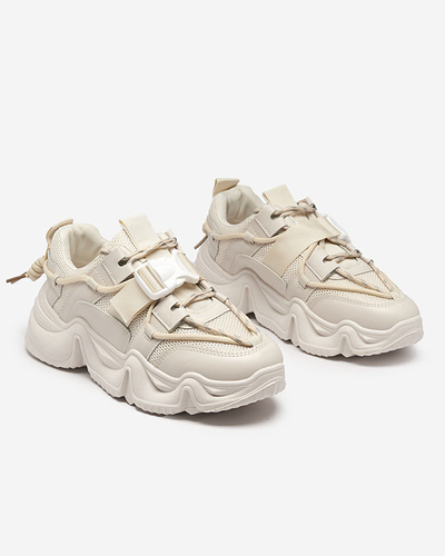 Béžová dámska športová obuv tenisky Electri - Footwear