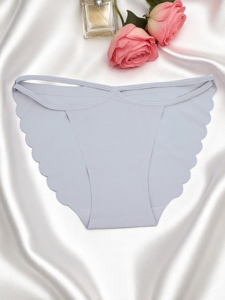 Royalfashion Dámske nohavičky s laserovým strihom a ozdobnými pásikmi Edge Chic