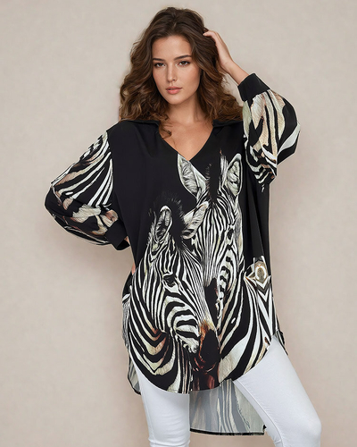 Royalfashion Dámska tunika so vzorovanou potlačou