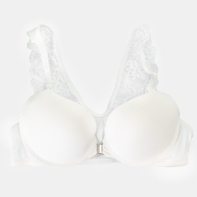 Dámska čipkovaná podprsenka z umelej kože - Spodná bielizeň