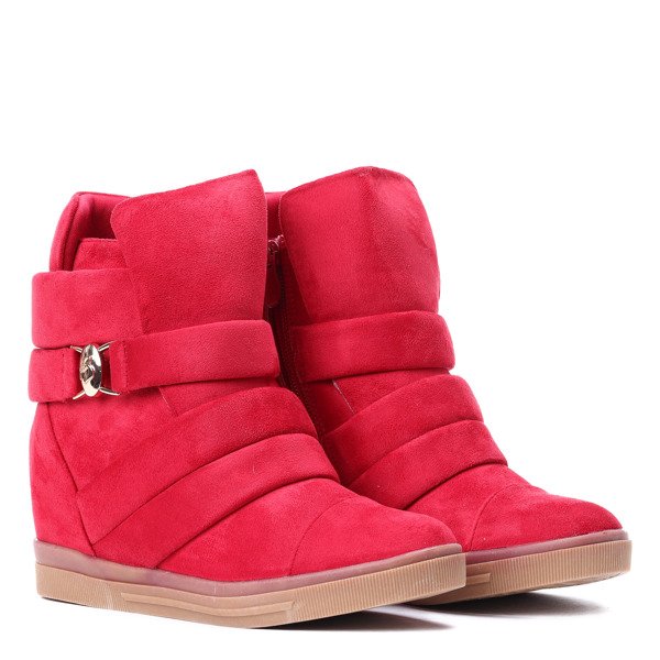 Czerwone sneakersy Jane - Obuwie