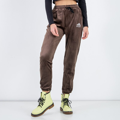 Dámske hnedé tepláky - Oblečenie