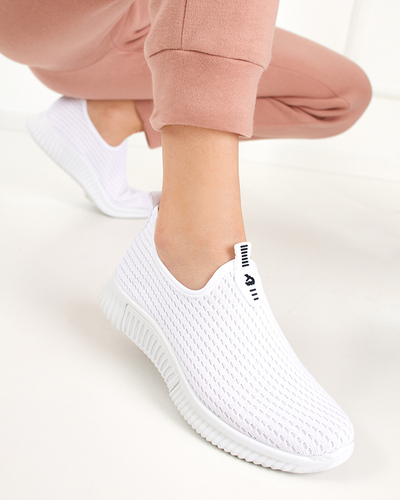 Biele dámske slip-on tenisky Banila - Obuv