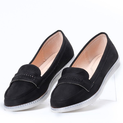 Czarne mokasyny Yen- Obuwie