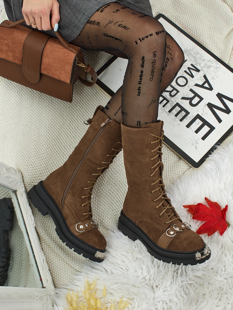 Royalfashion Ženski vezani gležnarji Werces