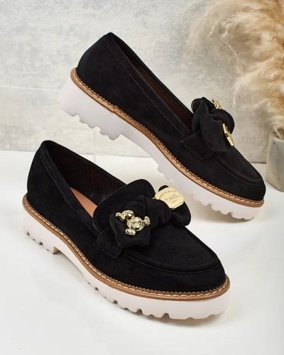 Nero Elegante Mokasini iz Ekološkega Usnja