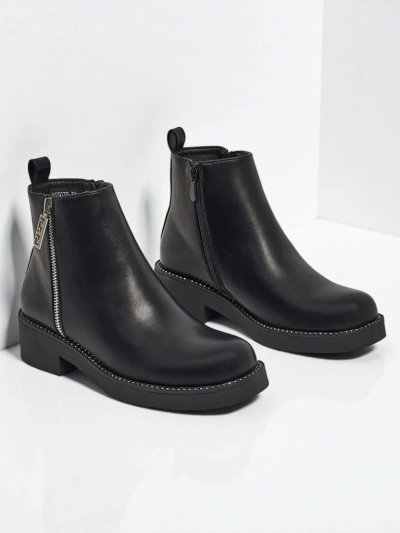 Ženski gležnarji iz eko usnja Belvani