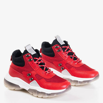 Kirston Red High Top Trainers - Obuv