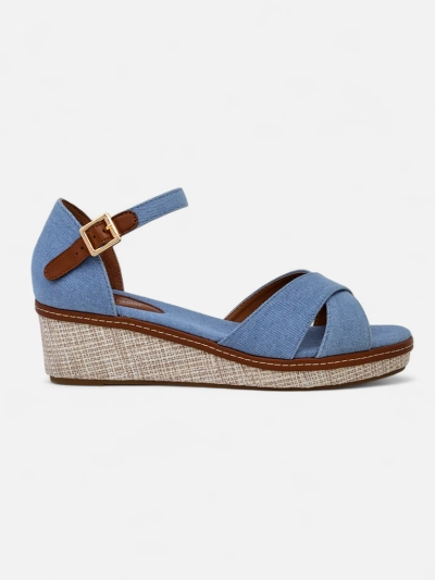 Royalfashion Ženski sandali s polno peto brez prstov Terrific