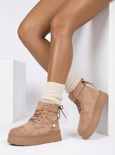Royalfashion Dámske šnurovacie čižmy Woruces