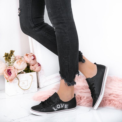 Czarne tenisówki Amy - Obuwie