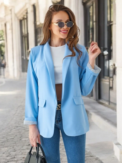 Royalfashion Dámsky blazer bez zapínania Elegantes