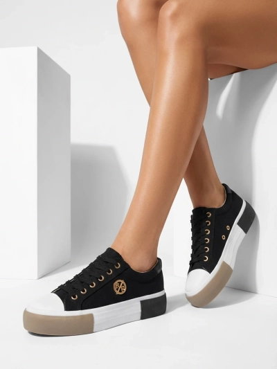 Dámske Aurelio Canvas tenisky čierne