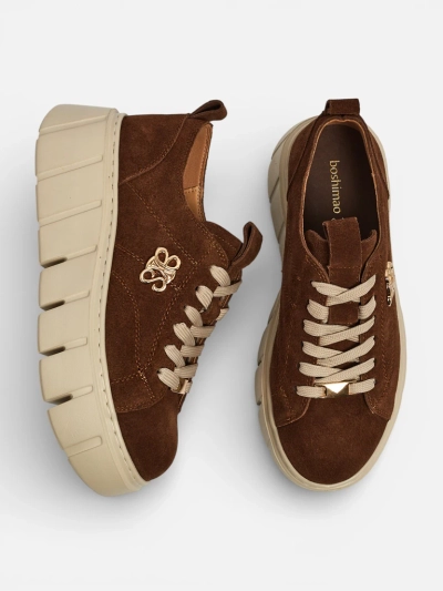 Športni ženski športni copati iz naravnega usnja Renos