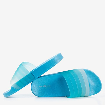 Modré gumové papuče Nalina - Obuv