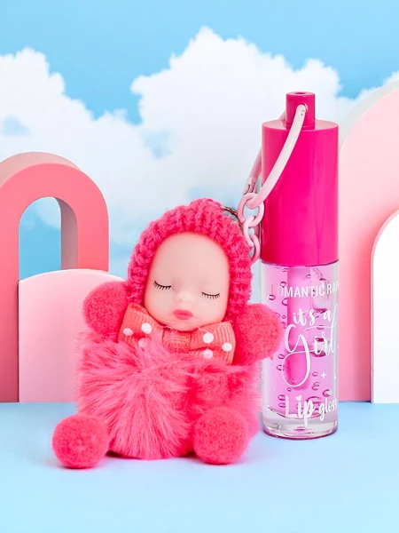 Lesk na pery pre deti s bábikou Fuchsia