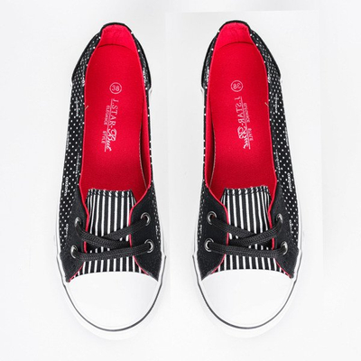 Czarno-białe trampki Botana - Obuwie