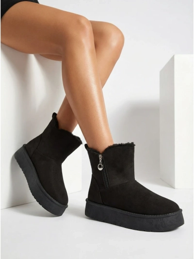 Ženski gležnjarji Aurora Črni Iz Ekološkega Usnja za Zimo