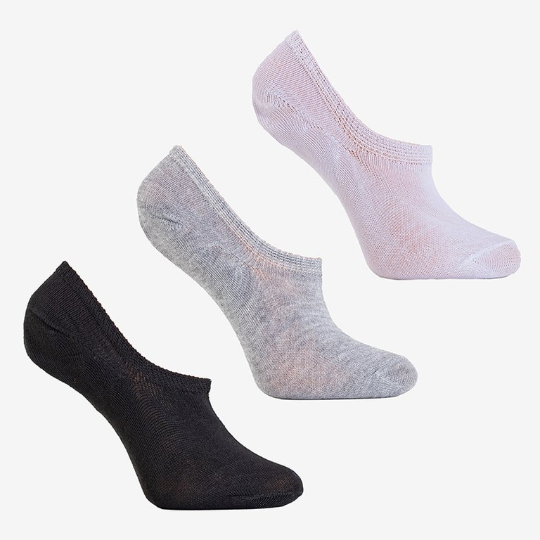 3 / balenie viacfarebných dámskych ponožiek - Ponožky