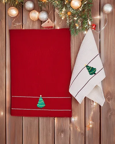 Royalfashion Holiday uterák sady Veselé Vianoce