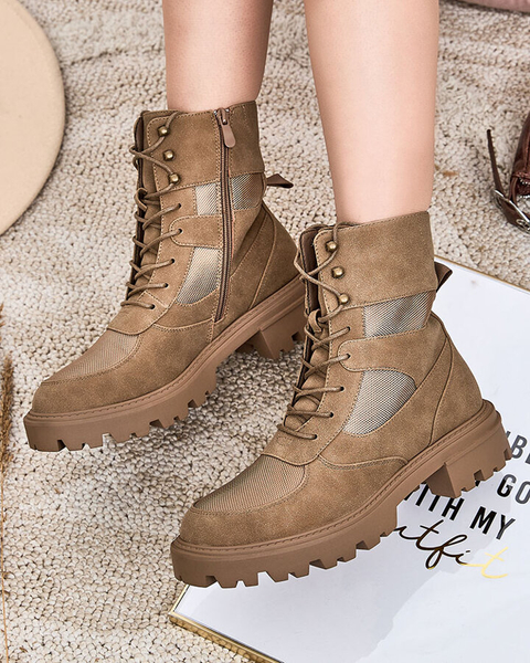 Royalfashion Dámske šnurovacie čižmy Hovienta