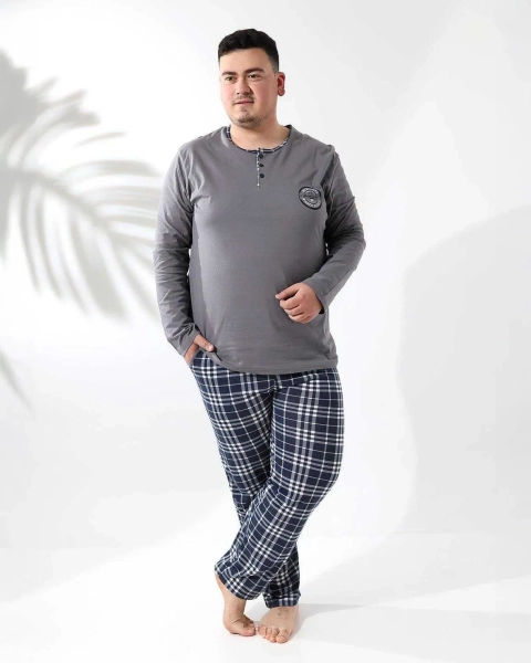 Royalfashion Bavlnené pyžamá pre mužov VEĽKOSŤ PLUS