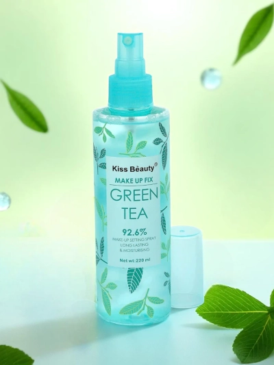 Kiss Beauty Sprej za utrjevanje ličil z zelenim čajem