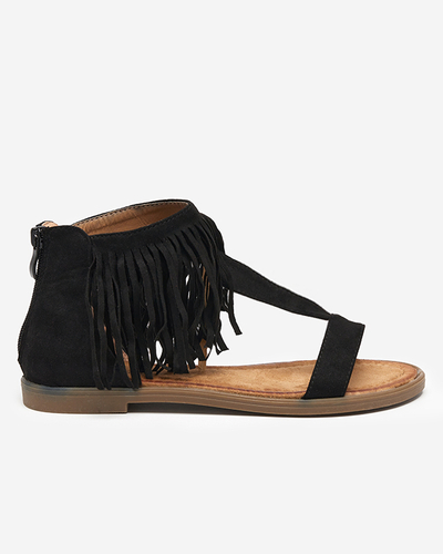 Dámske sandále s čiernymi strapcami Clov- Footwear