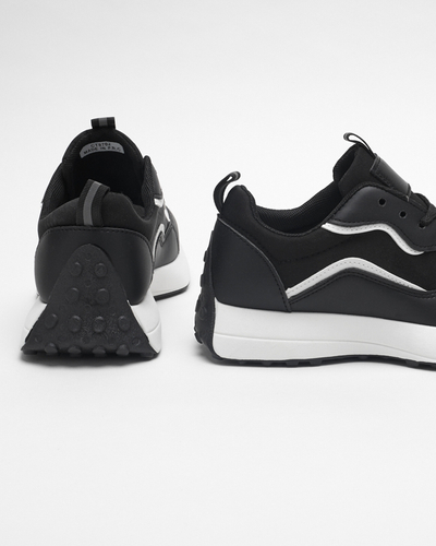 OUTLET Čierna dámska športová obuv Qsially- Obuv