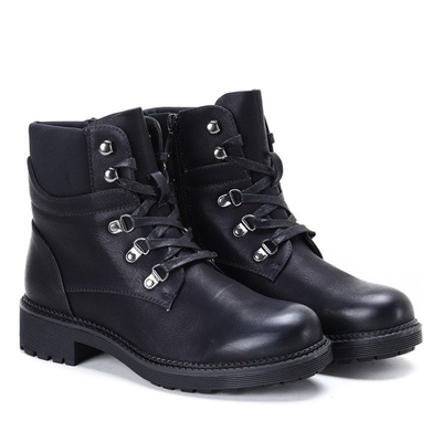 Czarne workery Suzanne - Obuwie