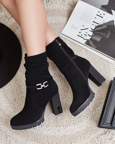 Royalfashion Dámske čižmy Teroleda so zdobeným podpätkom