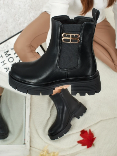 Ženski gležnarji iz eko usnja Fravine