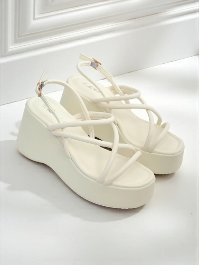Royalfashion Ženski sandali s polno peto Skyline Straps