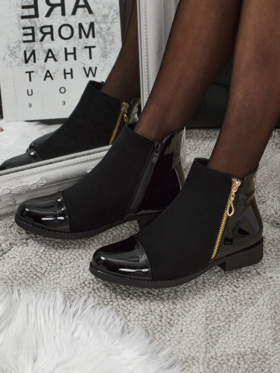 Ženski gležnjarji iz eko usnja Serelith