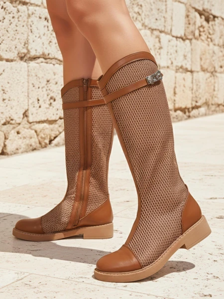 Royalfashion Vysoko perforované dámske členkové topánky Ovittole