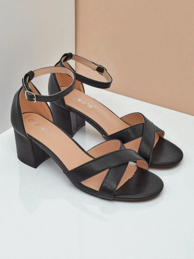 Royalfashion Dámske sandále na blokovom opätku Eleganza Strap