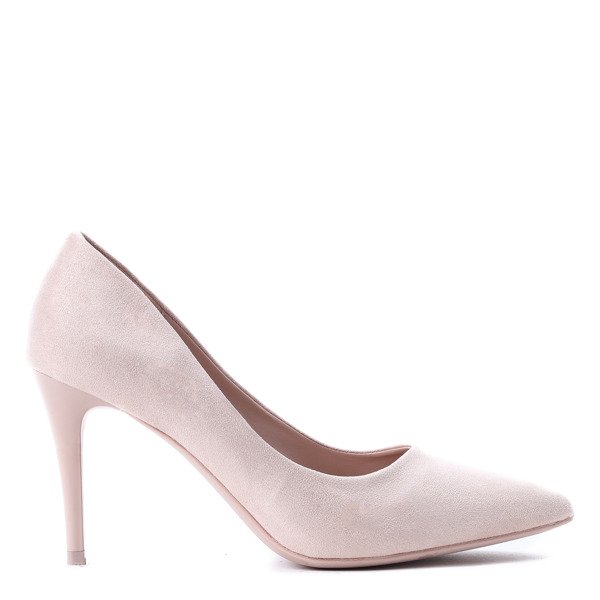 Klasyczne szpilki w kolorze nude Anna - Obuwie