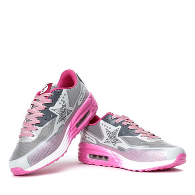 Šedé a ružové tenisky Limina - Obuv