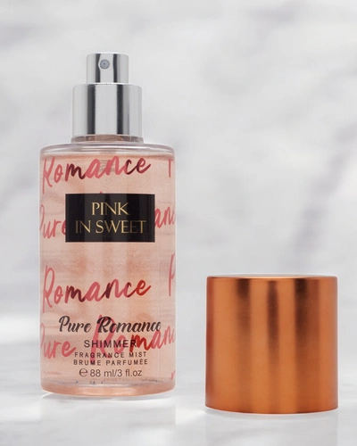 Rúžová v sladkom telovom spreji s trblietkami 88 ml