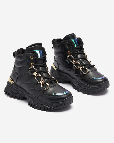 Čierna dámska zateplená športová obuv Nepolle- Obuv