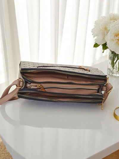 Royalfashion Malá kabelka vyrobená z ekokože s potlačou Viva Linea