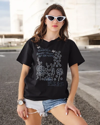 Royalfashion Dámska bavlnená blúzka s nápisom