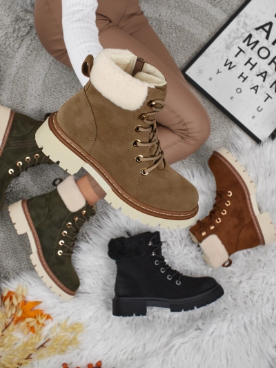 Ženski škornji s krznom Tessara