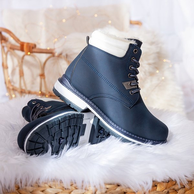 Tmavomodré turistické topánky s izoláciou North Land - Obuv