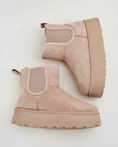 Royalfashion Dámske krátke čižmy Nomas a'la snow boots