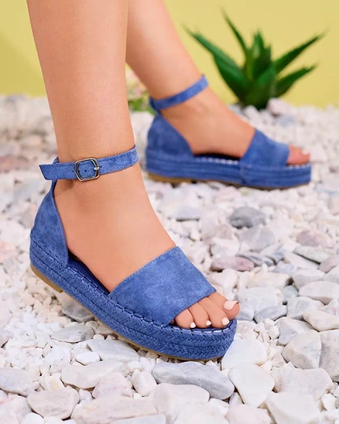 Modré dámske sandále Sitra - obuv