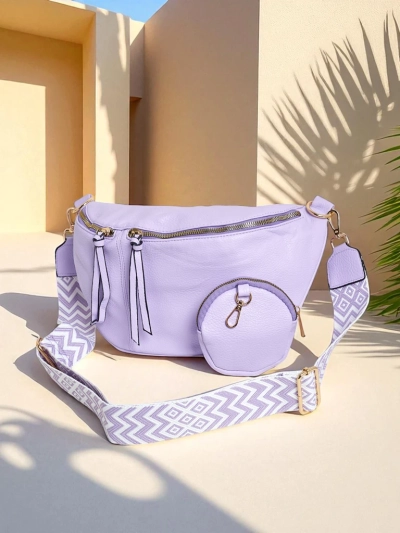 Royalfashion Polkruhová malá dámska kabelka z ekokože Velia Cuve