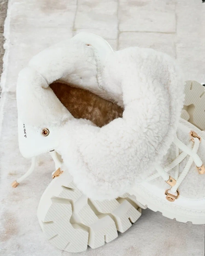 Royalfashion Lozin dámske šnurovacie snehové topánky