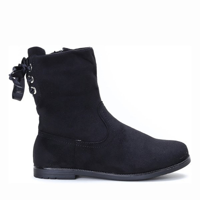 Czarne botki dziecięce Marinna - Obuwie